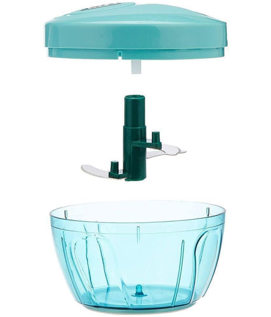 THRIFTKART - Sea Green Plastic Mannual Chopper 350 ml ( Pack of 1 ) - Sea Green