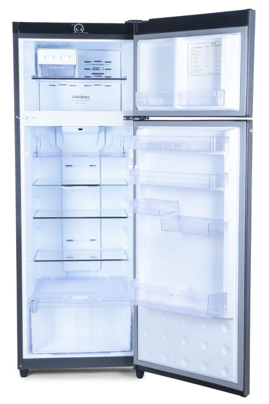 Godrej 290 L 3 Star Convertible Freezer 6-In-1 With Nano Shield Technology Inverter Frost Free Double Door Refrigerator (RX EONVIBE 306C 35 HCIF SL BS, Silver Blossom)