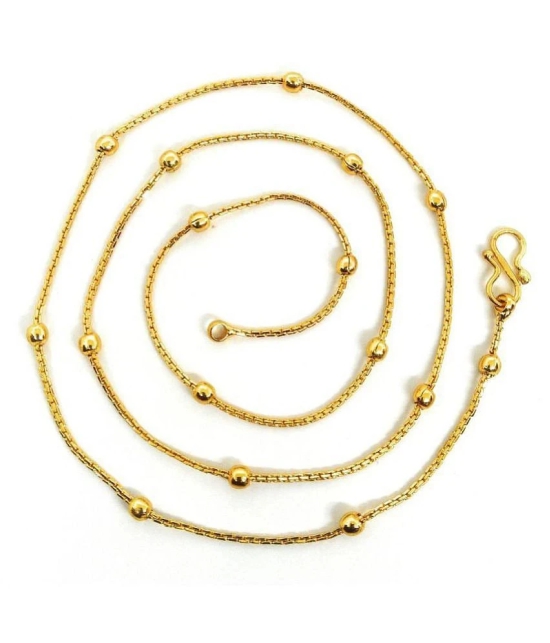 Khubsurat Micro Plated  Neck Chain for Girls & Women, Gold Tone, 23 Inch Long - Golden