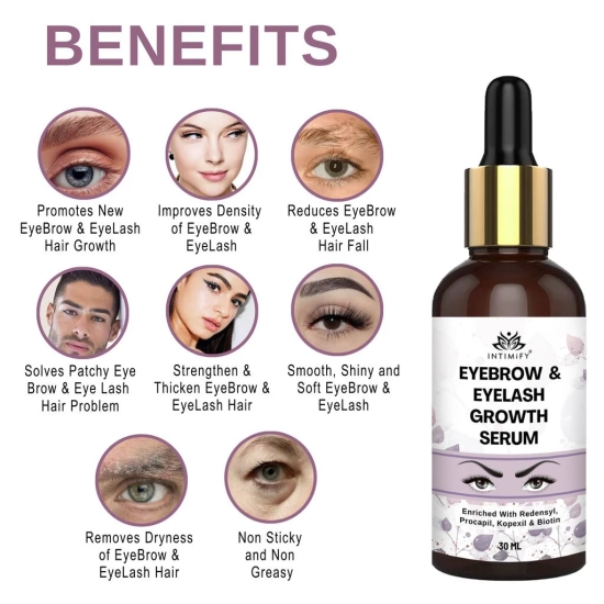 Intimify eyelash growth oil, eyebrow growth oil, eye brows eyelash growth oil, 30 mL