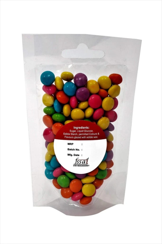 foodfrillz Chocolate Buttons (GEMS), 50 g for cake decoration