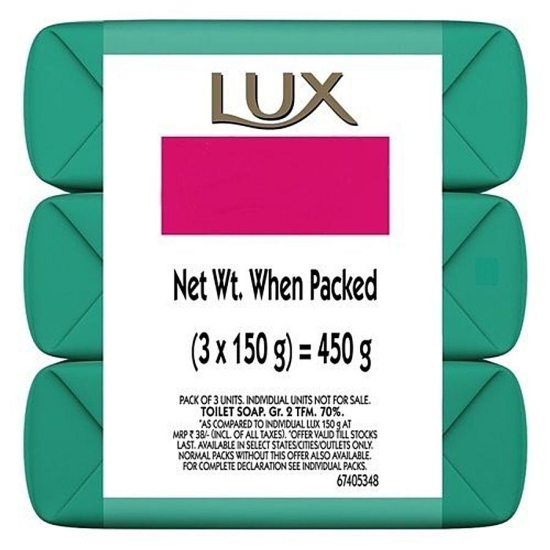 Lux Fresh Splash Water Lily & Cooling Mint Soap Bar, For Refreshed Fragrant Skin, 150 G Each (Pack Of 3)