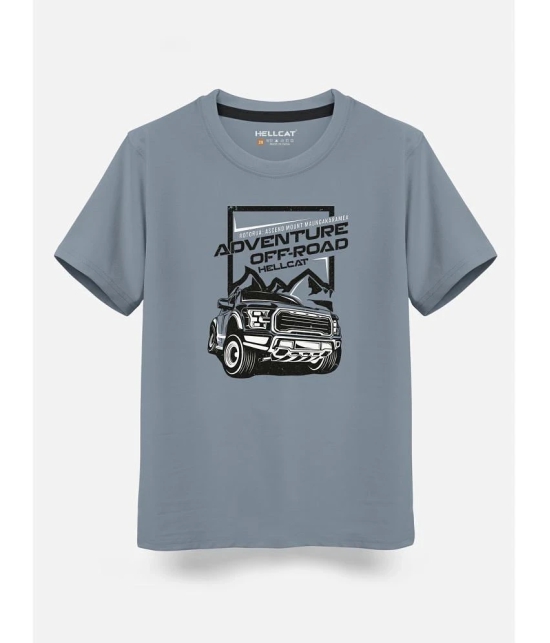 HELLCAT - Grey Cotton Blend Boys T-Shirt ( Pack of 1 ) - None