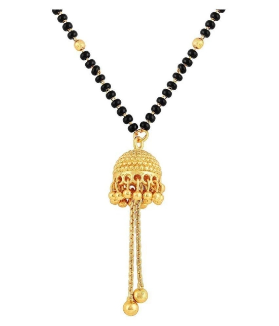 Jhumki Style One Granm Gold Plated Mangalsutra - Golden