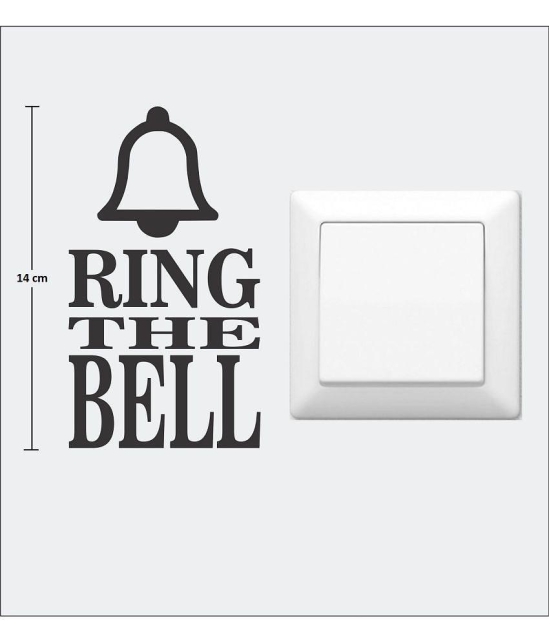 Asmi Collection Ring the Bell Switch Board Sticker ( 14 x 8 cms )