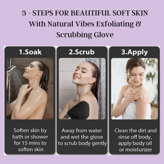 Exfoliating & Scrubbing Glove for Smooth Skin & Cellulite Reduction