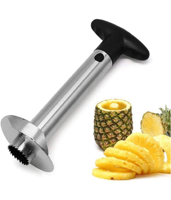 Combo of Pineapple Slicer and silicone oil brush Multicolor Pinapple Corer 1 Pc - Multicolor