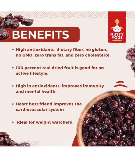 Nutty Yogi Cranberry  650g | Cranberry, Healthy Snack for kids and adults | High Nutrient and Antioxidant