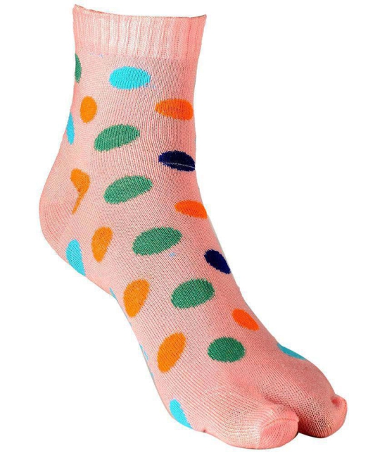 Texlon Multicolour Cotton Thumb Socks for Women - 4 Pair Pack