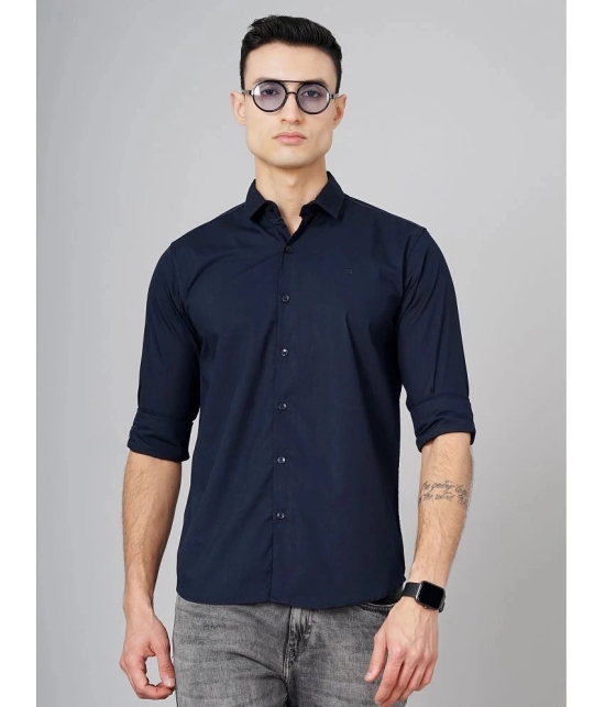 Paul Street - Blue Cotton Blend Slim Fit Mens Casual Shirt ( Pack of 1 ) - None