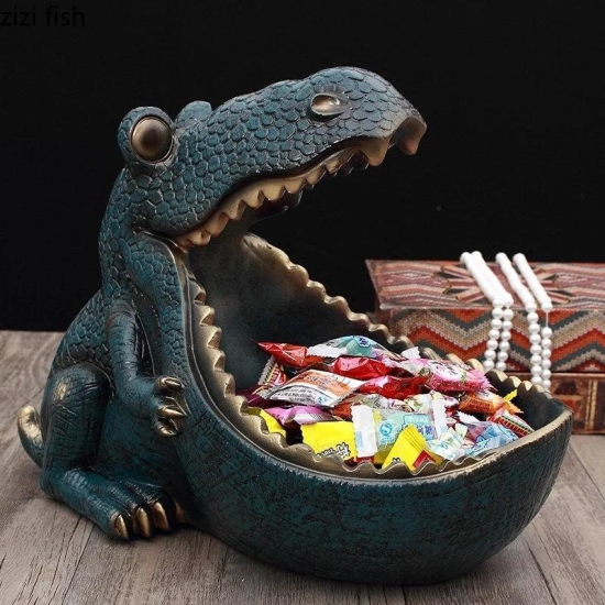 Resin Dinosaur Storage Decor