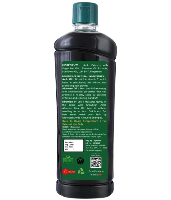 Growkesh Hair Growth Amla Oil 500 ml ( Pack of 2 )