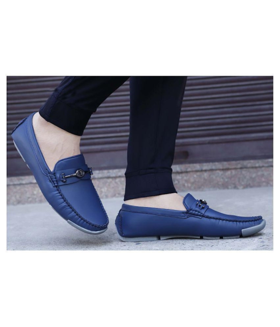 Aadi Blue Loafers - 10