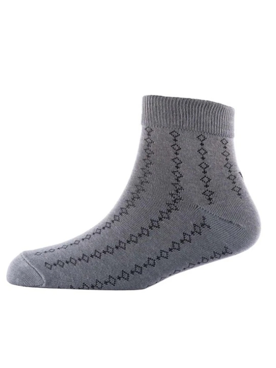 Men Pack Of 2 Patterned Cotton Ankle Length Socks