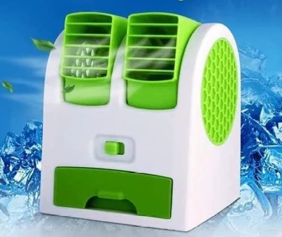 Uttamrobotics USB Portable Dual Bladeless Small Water Air Cooler (Multicolor)