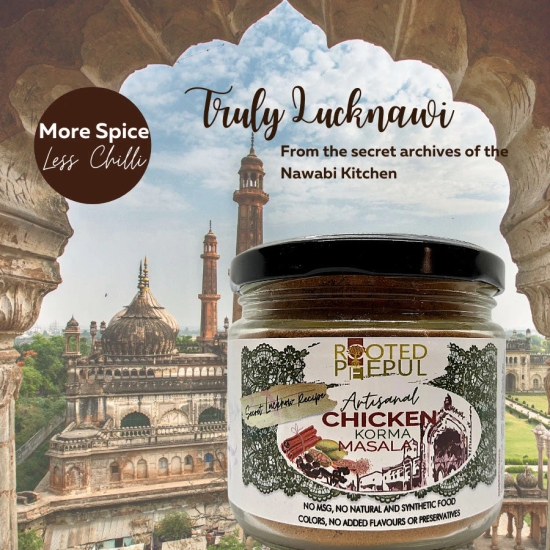 Lucknow Chicken Korma Masala | Authentic Awadhi Spices | More Spice Less Chilli-75 g