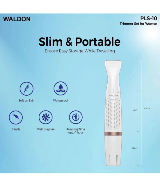 WALDON Women Trimmer PLS-10 White Corded Multigrooming Kit With 60 minutes Runtime