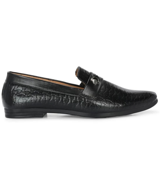 Leeport Black Mens Slip On Formal Shoes - None