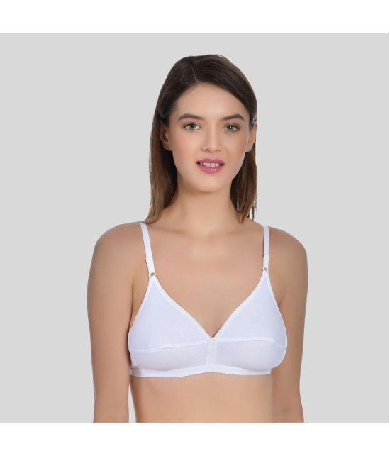 AIMLY - Black Cotton Non Padded Womens T-Shirt Bra ( Pack of 2 ) - None