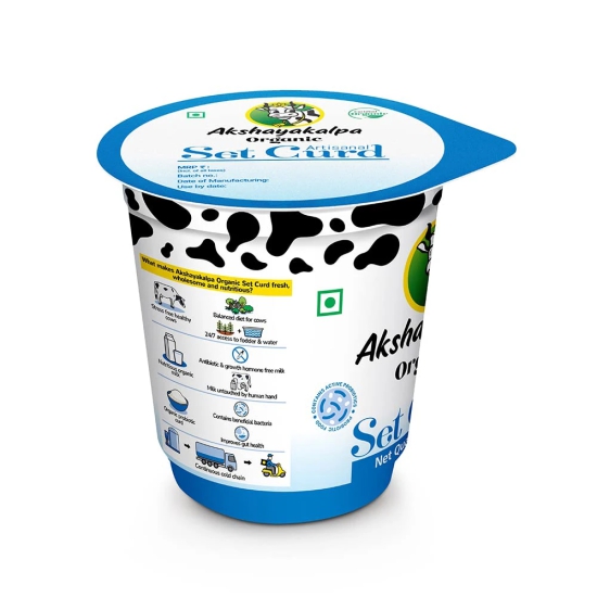 Akshayakalpa Organic Set Curd, 200 Gm