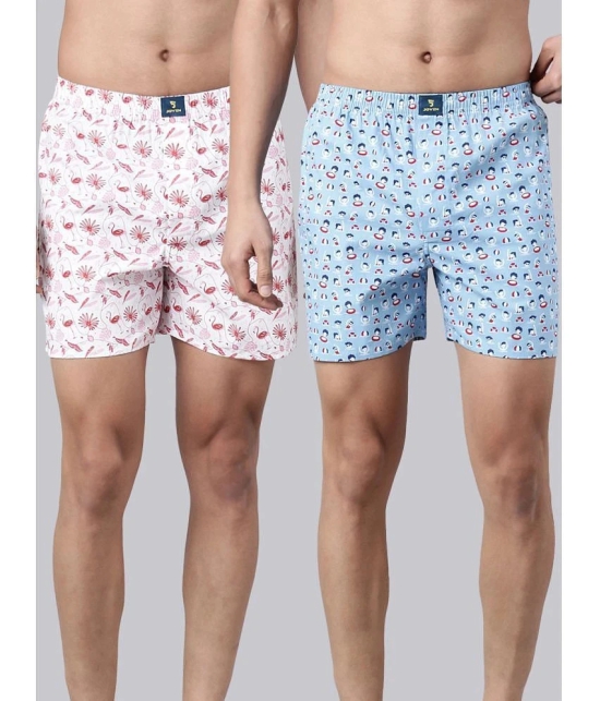 Joven White Cotton Mens Boxer- ( Pack of 2 ) - None