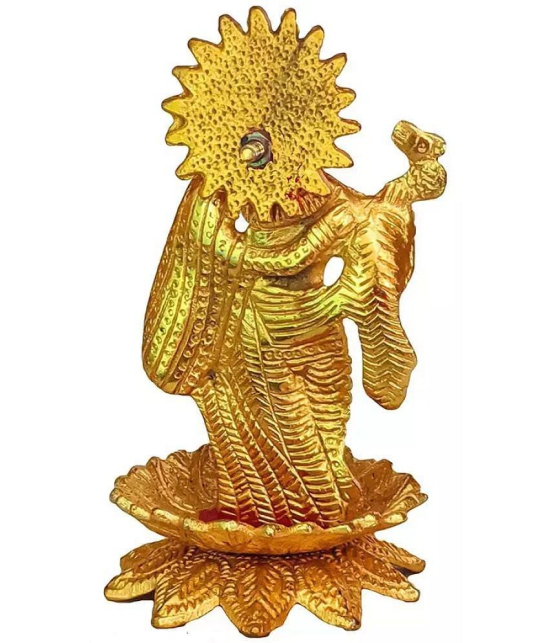 PAYSTORE - Metal Radha Krishna Religious Showpiece Idol 5 cm ( Pack of 1 )