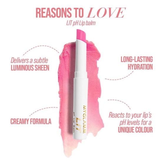 MyGlamm Combo of POSE HD Lipstick + LIT - pH Lip Balm | Long-lasting Lipstick With Vitamin E & Slim, Creamy, Super Hydrated Lip Balm