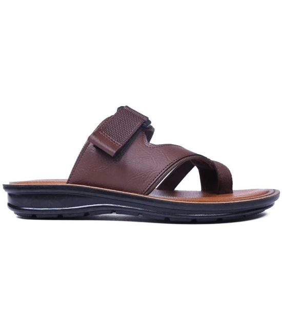 ASIAN Brown Mens Daily Slipper - None