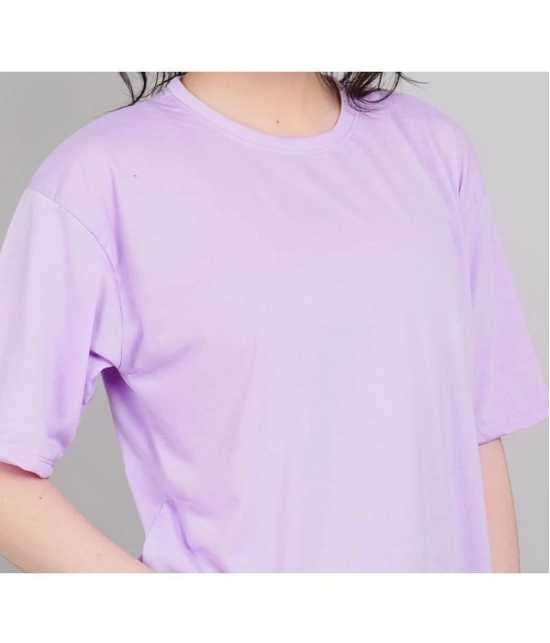 PPTHEFASHIONHUB Lavender Cotton Womens T-Shirt ( Pack of 1 ) - None