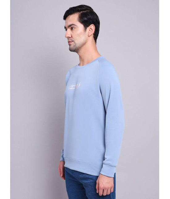 Technosport Light Blue Polyester Men's Running Sweatshirt ( Pack of 1 ) - M