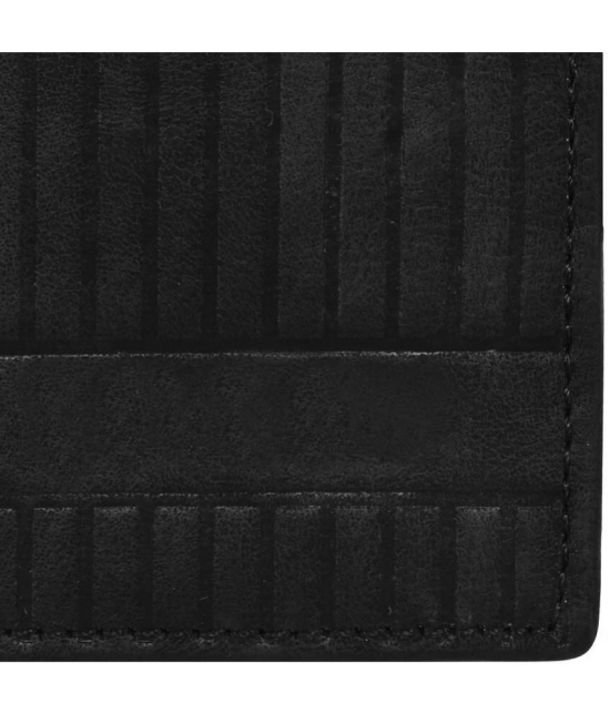 GEEO - Black Faux Leather Mens Regular Wallet ( Pack of 1 ) - Black