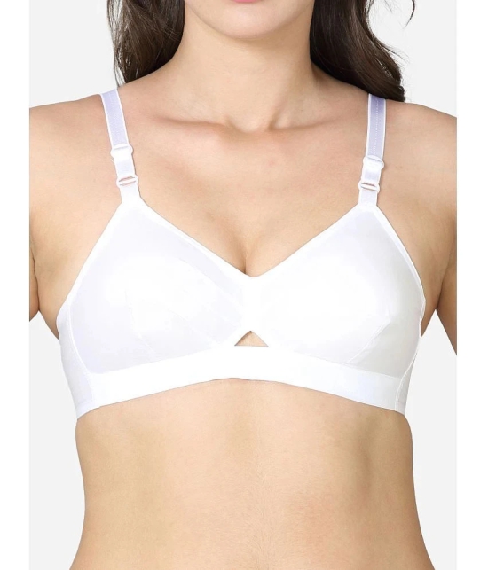 VStar - White Cotton Non Padded Womens Everyday Bra ( Pack of 1 ) - None