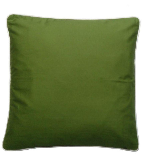 Hugs'n'Rugs Single Cotton Green Cushion Cover (40 x 40 cm) - Green