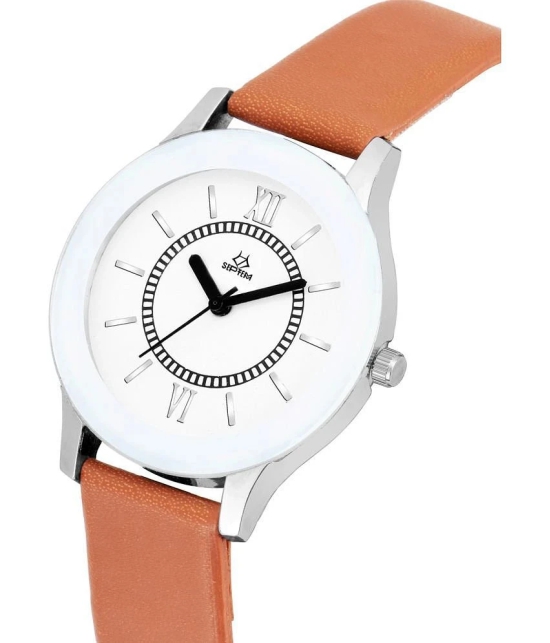 Septem Multicolor Leather Analog Mens Watch