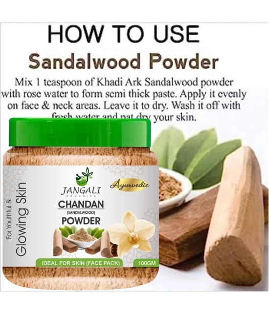 PURE Jangali ORGANICS Sandalwood Powder (Chandan powder) for Face Pack & Skin 300GM