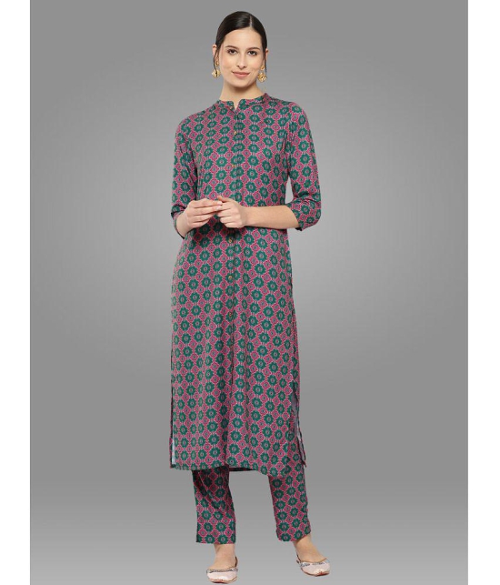 Janasya - Multicolor Straight Polyester Womens Stitched Salwar Suit ( Pack of 1 ) - None