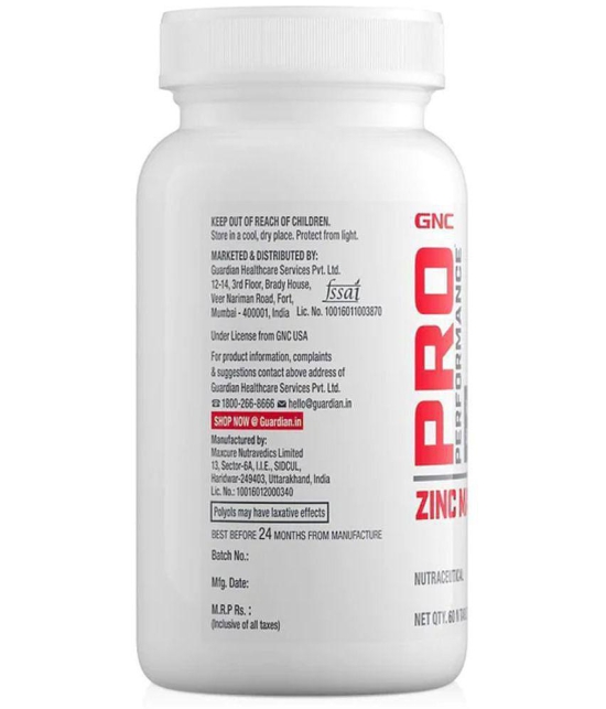 GNC Pro Performance Zinc Magnesium 1 no.s