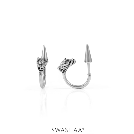 Joshua Mens Earrings-Silver