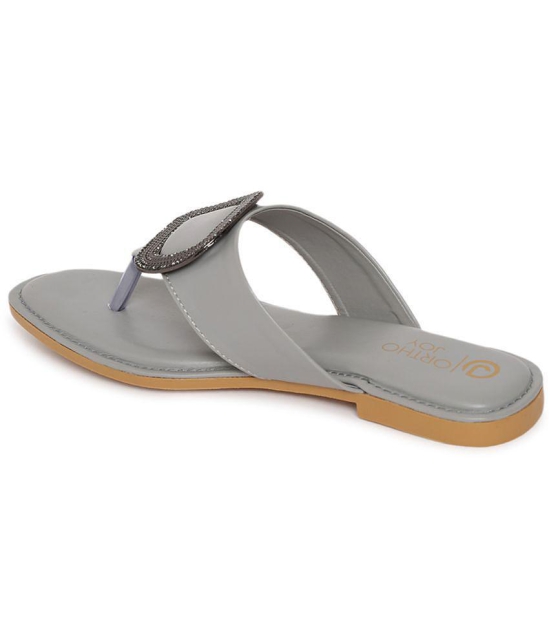 ORTHO JOY - Gray Women's Flats - None