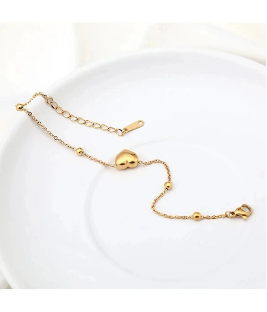 FASHION FRILL Gold Anklets ( Pack of 1 ) - Gold