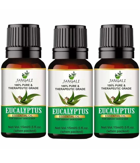 PURE Jangali ORGANICS Eucalyptus Oil PURE & Natural Essential Oil For Skin and Hair Therapy 45ML