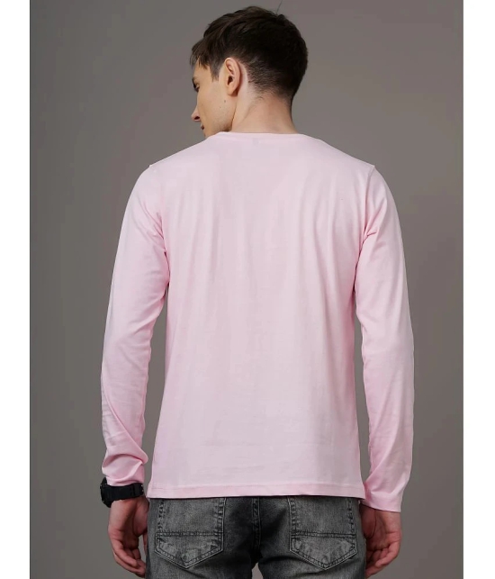 Paul Street - Light Pink Cotton Blend Slim Fit Mens T-Shirt ( Pack of 1 ) - None