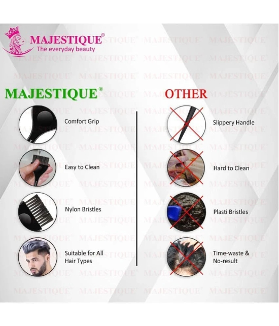 Majestique Professional Wide Hair Dye Brush, Coloring Applicator for Men & Women - Color May Vary