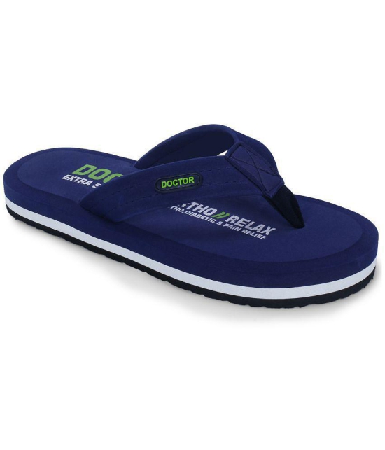 DOCTOR EXTRA SOFT - Navy Mens Daily Slipper - None