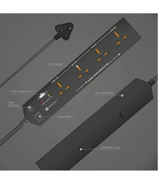 Portronics 4 socket Surge Protector