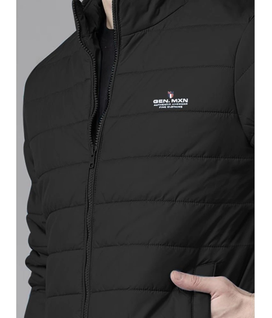 MXN Polyester Mens Puffer Jacket - Black ( Pack of 1 ) - None