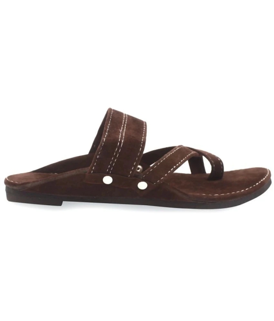 Anjaneya Creations Brown Mens Kolhapuris - None