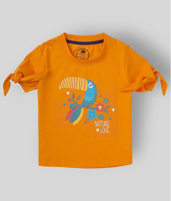 Cub Mcpaws - Orange Cotton Girl's Top ( Pack of 1 ) - None