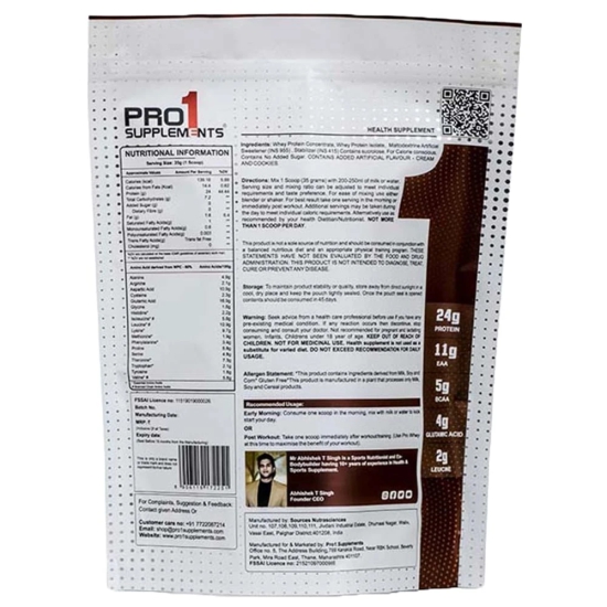 Pro1 Supplements Pro Whey 2lbs Chocolate