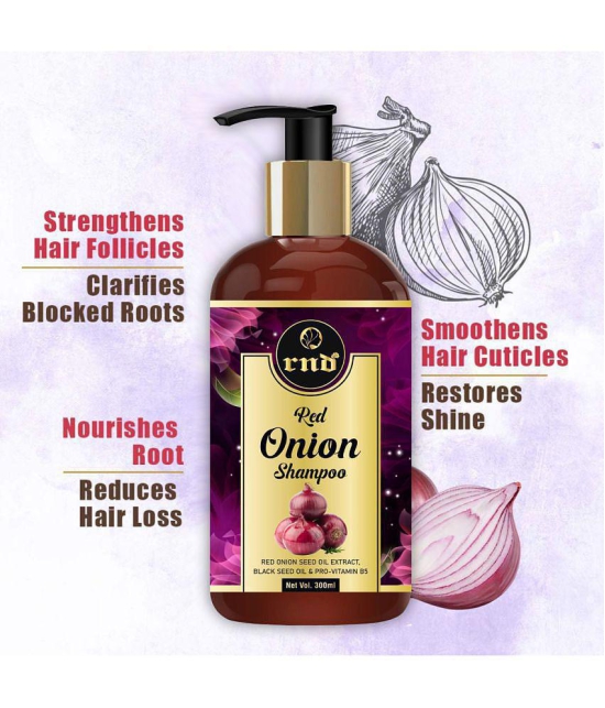 RND Red Onion Hair Shampoo - Controls Hair Loss & Promotes Healthy Hair Growth Shampoo 300 mL